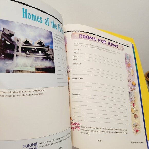 Vtg Reader's Writer's Notebook Dream Chasers Grade 5 Home School CLEAN - Picture 4 of 7